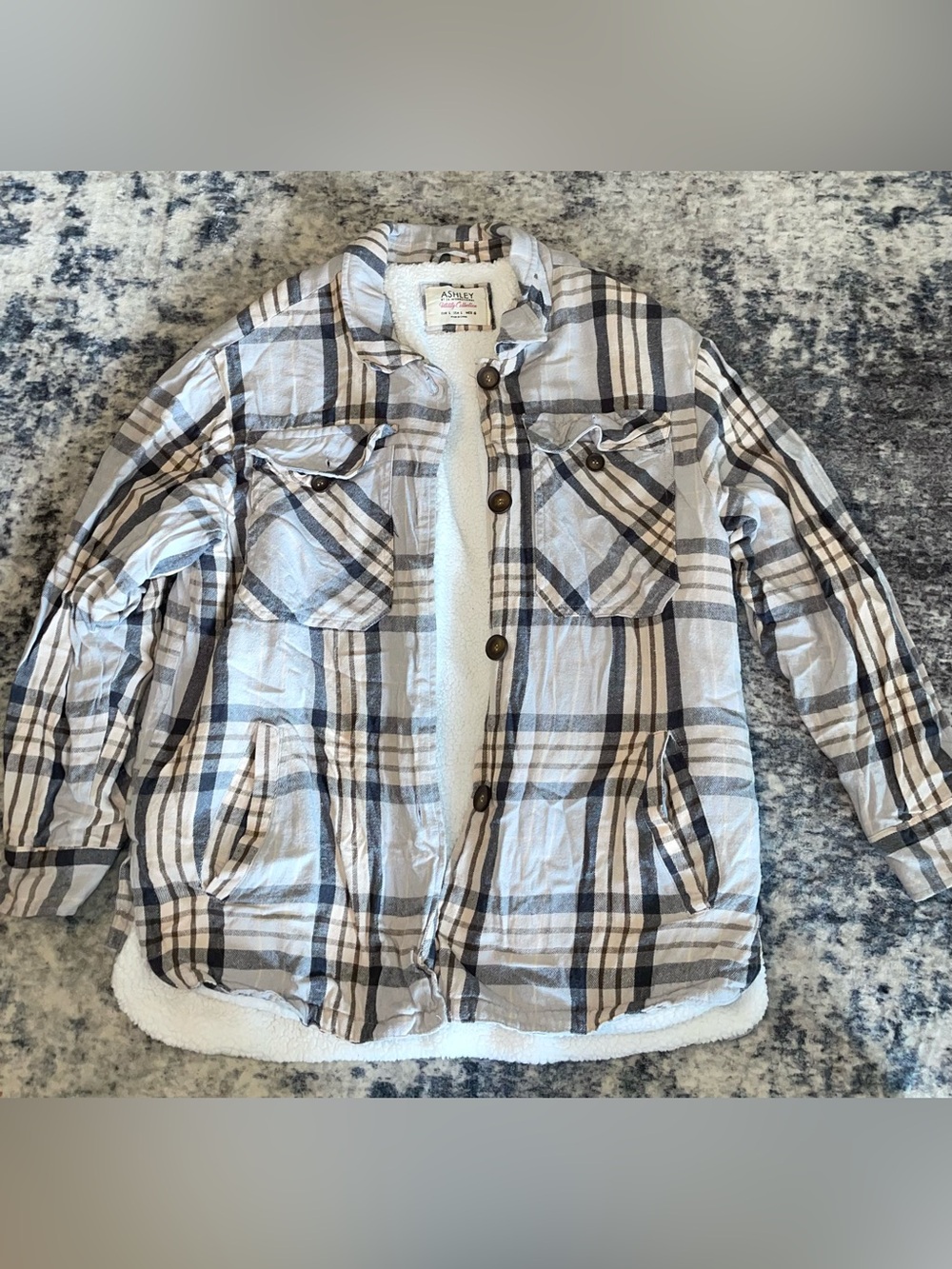 Sharpa lined flannel size large